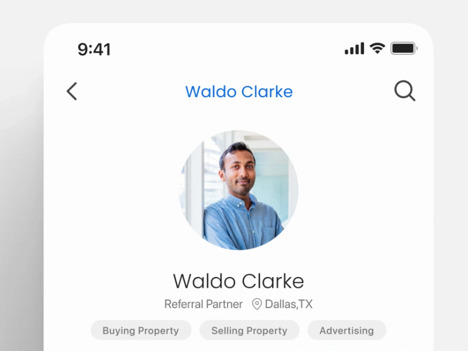 Referral Partner app network view